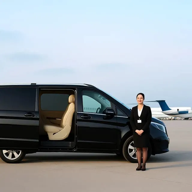 Transfert en van à l'aéroport