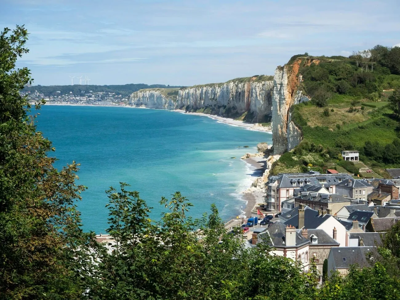 Point de vue falaises Étretat Normandie